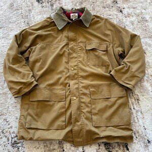 Duxbak Aero Cloth Men’s Large Dark Khaki Chore Barn Jacket Cotton/Flannel Coat